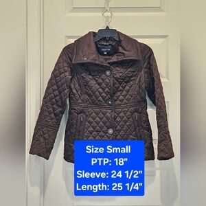 Jones New York Signature Quilted Puffer Jacket, GUC, Size Small
